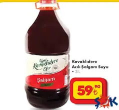 KAVAKLIDERE ACILI ŞALGAM SUYU 3 L fiyat ve kampanya bilgisi